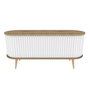 Hanah Home Soporte de TV Roble Oud y Blanco